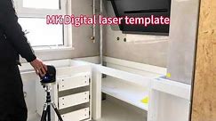 MK Digital laser template for Kitchen countertop measuring accurately and fast.
