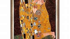 La Pastiche Gustav Klimt 'The Kiss' (Full view) Hand Painted Oil Reproduction - Bed Bath & Beyond - 20858204