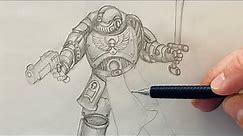 How To Draw a Space Marine