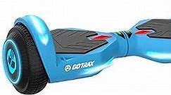 Gotrax NOVA Hoverboard with 6.5" LED Wheels, Max 3.1 Miles & 6.2mph Power by Dual 200W Motor, LED Fender Light/Headlight，UL2272 Certified & 65.52Wh Battery Self Balancing Scooter for 44-176lbs(Blue)