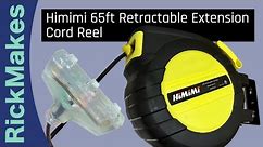 Himimi 65ft Retractable Extension Cord Reel