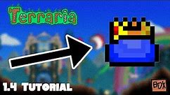 How To Craft The Slime Crown [Terraria 1.4 Tutorial] Summoning Slime King