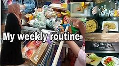 My Weekly Routine | Kitchen Deep Cleaning, Grocery Organization