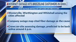Internet outage hits Breezeline customers in multiple central Ohio towns
