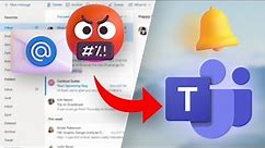 How to set up instant Microsoft Teams notifications for negative emails in 1 minute