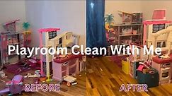 PLAYROOM CLEAN, DECLUTTER, AND ORGANIZE WITH ME