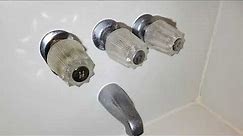 Bathtub Double Handle Valve Pfister from 1970s was Fixed with New Parts
