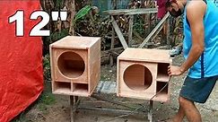 How to Make L PORTED BOX DESIGN d12" | Making Soundbox for Subwoofer Frequency