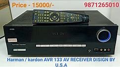 Harman / kardon AVR 133 AV RECEIVER Price 15000/- Contact No - 9871265010