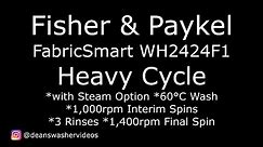 Fisher & Paykel FabricSmart Heavy Cycle with Steam