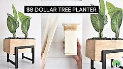DIY Planter Box | We made this planter box for $8 using DOLLAR TREE products!