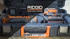 RIDGID Power Tools 18V Brushless 2-Tool Combo Kit (R92082)