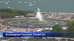 Chicago's Buckingham Fountain roars back to life for summer