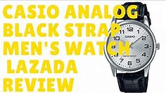 Casio Analog Black Strap Men's Watch MTP-V001L-7BUDF Lazada review
