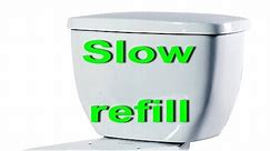 Toilet tank and bowl slow to refill. How to FIX slow fill up water after flushing your toilet.