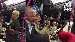 Watch these wild senior citizens turn up on a party bus