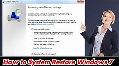 [GUIDE] How to System Restore Windows 7 Very Quickly & Easily