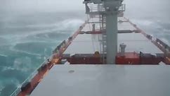 Ship in Storm - INSANE Bulk Carrier Hit by TYPHOON in North China (Storm Force 12)!