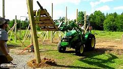 Pole Barn Construction (Part 1: Setting Posts) | Useful Knowledge