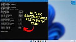 How to Run Computer Performance Benchmark Test on Windows 11 Using CMD