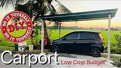 How to Build a Carport | DIY Car parking roof | Simple and Low Cost Budget for Car Garage