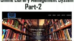 Library management system part-2 |Website design tutorial: Create sections and adjust size with CSS