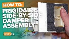 How to replace Frigidaire damper control assembly part # 242303001