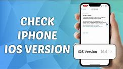 How to Check iPhone iOS Version