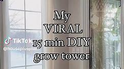 The easiest DIY grow tower! All products linked in my bio 🫶🏻 #houseplants #plants #plantcare #diy #plantcare #planttips #planthelp #
