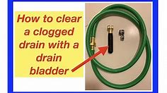 How to use a drain bladder to clear a clogged drain - 2022