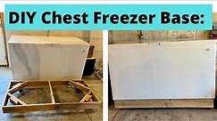 DIY Moveable Base for Chest Freezer: Less than $30 & only 30 minutes to easily build!