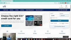 How to Login CITI Credit Card Account Online on PC?