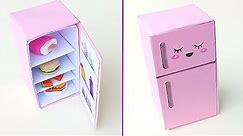DIY Origami Refrigerator idea || How To Make paper Refrigerator || Origami Craft || Miniature Craft