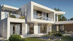 Luxury 4 Bedroom Modern House Design with an Indoor Pool ( 214 smq).
