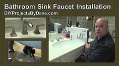 DIY Kohler Bathroom Sink Widespread Faucet Installation #Kohler #Faucet #DIYProjectsByDave