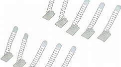 Adhesive buckle cable ties. Set of 10 - White
