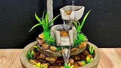 Amazing garden water fountain making at home decoration