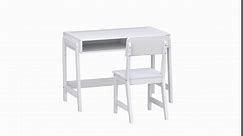 UTEX Kids Desk and Chair Set, Study Desk for Kids with Drawers, Wooden Children Study Table, Student Writing Desk Computer Workstation for Bedroom & Study Room