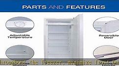 Koolatron Garage-Ready Upright Freezer, 7.0 cu ft (198L), White, Low-Frost, Space-Saving Flat Back,