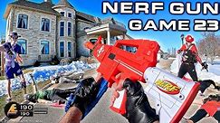 NERF GUN GAME 23.0 | First Person MANSION BATTLE!