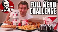 THE SUPERCHARGED KFC MENU CHALLENGE! (10,000+ CALORIES)