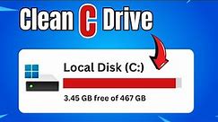 How to Clean C DRIVE in Windows 10/11 | FREE UP Disk Space