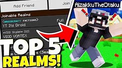 Top 5 BEST Realms For Minecraft Bedrock 1.20+! (XBOX One, PS4, MCPE)