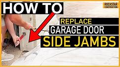 How To Replace Rotten Wood Around Garage Door - Jamb Replacement