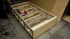 How to make a twin bed with drawers by DIY with Chris