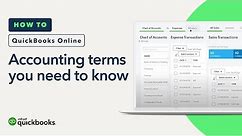 Accounting terms you need to know | QuickBooks Online