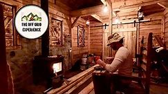 An Original Off Grid Cabin | Ep. 8 | Wood Stove, Wood Floors - We Have Fire!