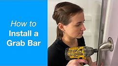 How to Install a Grab Bar | Moen (8724) 24" Bathroom Grab Bar