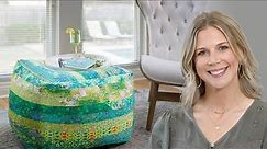 How to Make a Quilted Ottoman - Free Project Tutorial