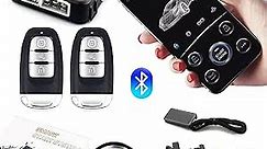 CHADWICK Car Remote Start Stop Kit, 12V One-Key Engine Start Anti-Theft System, PKE Passive Keyless Entry with Push Button, Bluetooth Mobile Phone APP Control, Professional Installation Needed